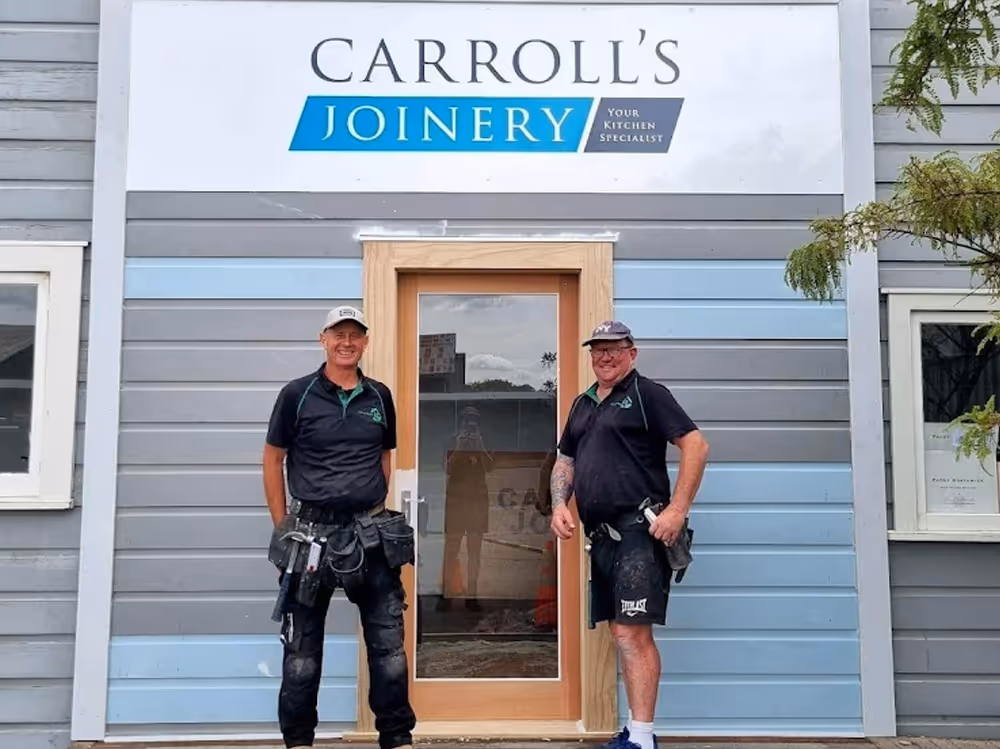 New shop front and skilled new leaf staff | New Leaf Builders