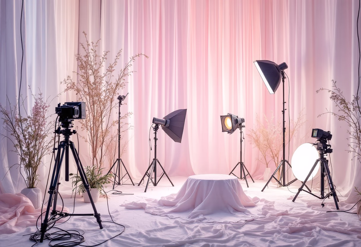 [background image] image of a film set (for a film production company)