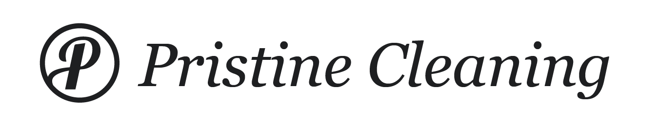 Logo for Pristine Cleaning with a stylized letter P inside a circle.