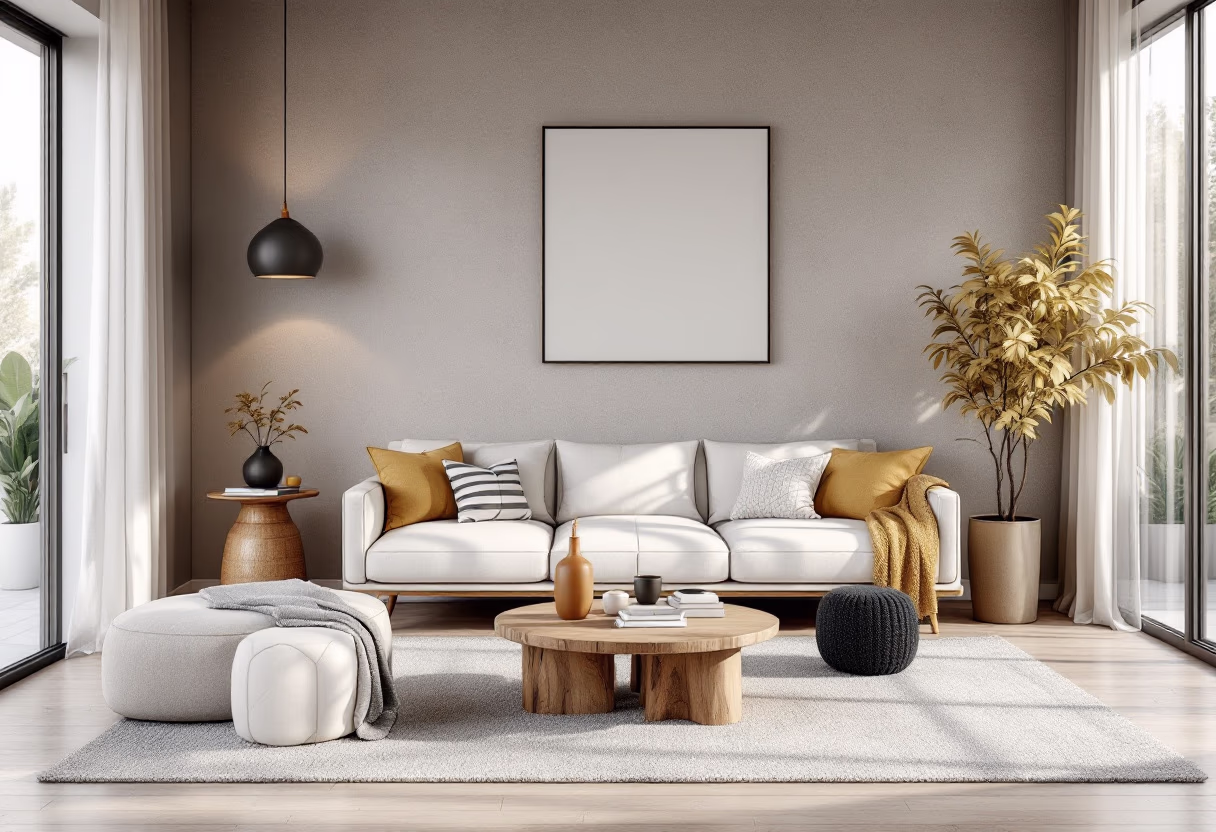 image of a residential complex interior living space for a general contractor's website