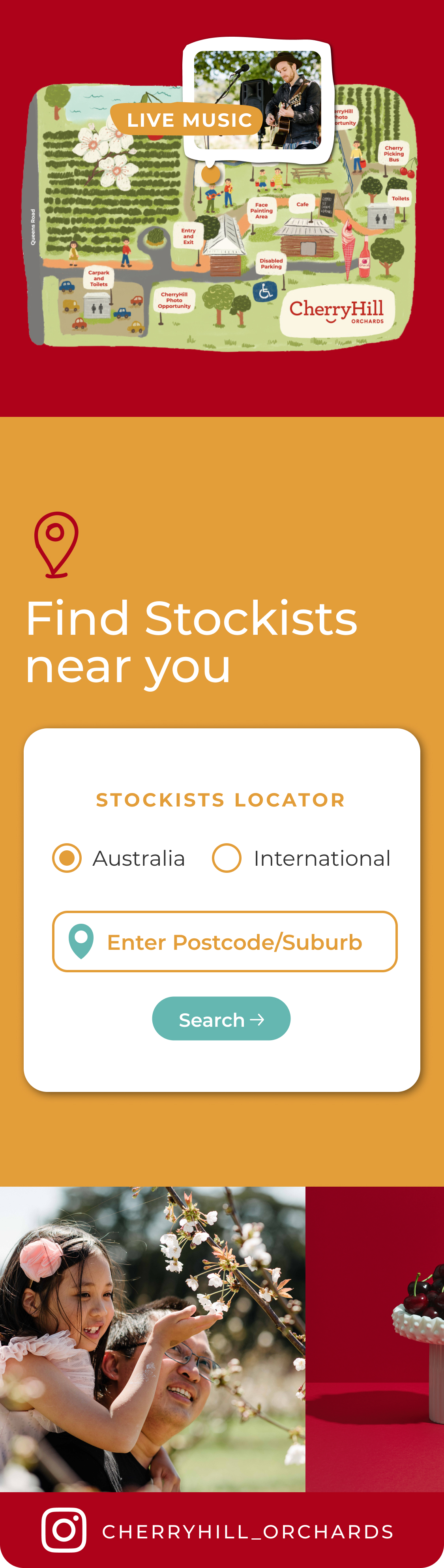 Screenshot of the CherryHill website.