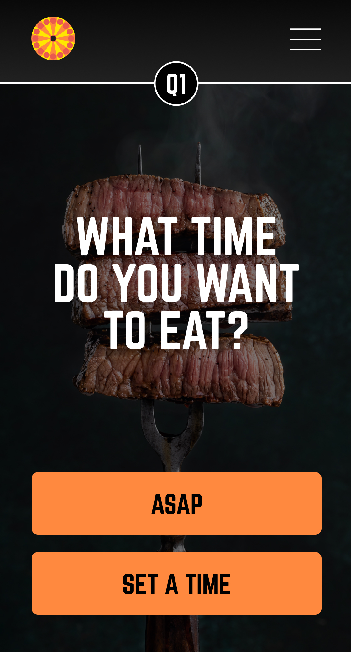 Screenshot of the Heat Beads Timer App, showing the time selection screen.
