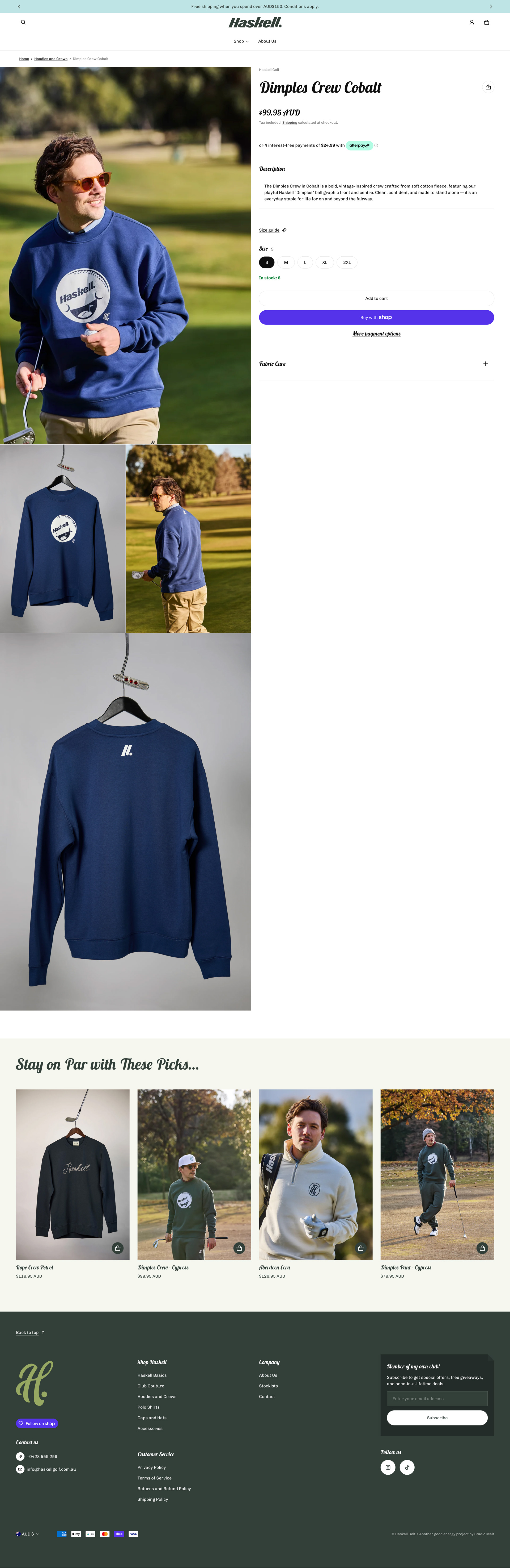 Screenshot of Haskell website product page.