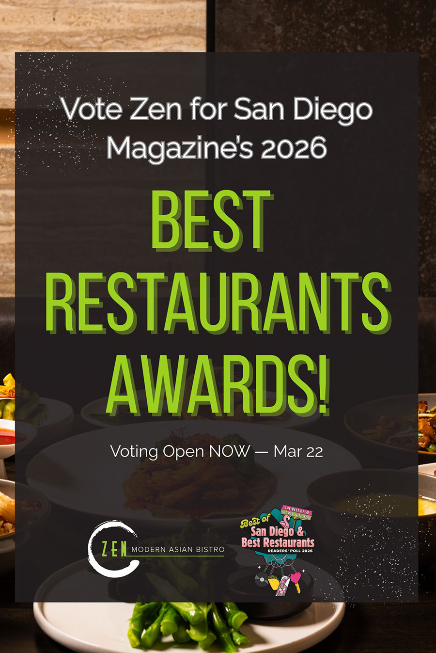 Zen Modern Asian Bistro interior modern Asian dining