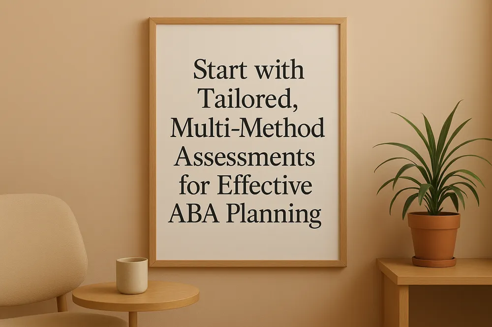 Start with Tailored, Multi-Method Assessments for Effective ABA Planning