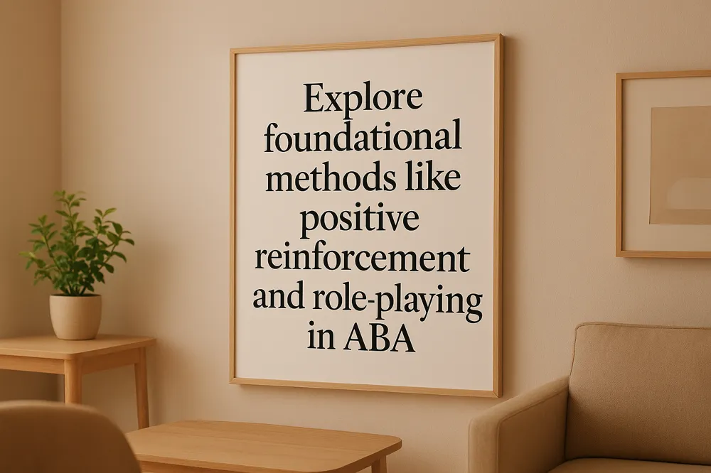 Explore foundational methods like positive reinforcement and role-playing in ABA
