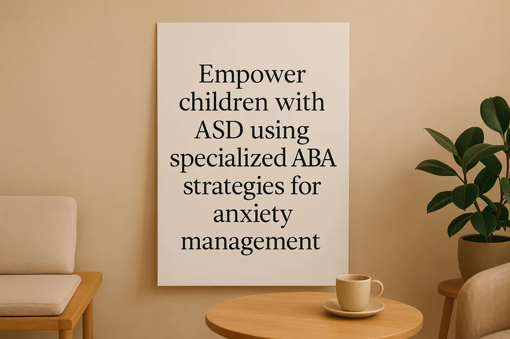 Empower children with ASD using specialized ABA strategies for anxiety management.