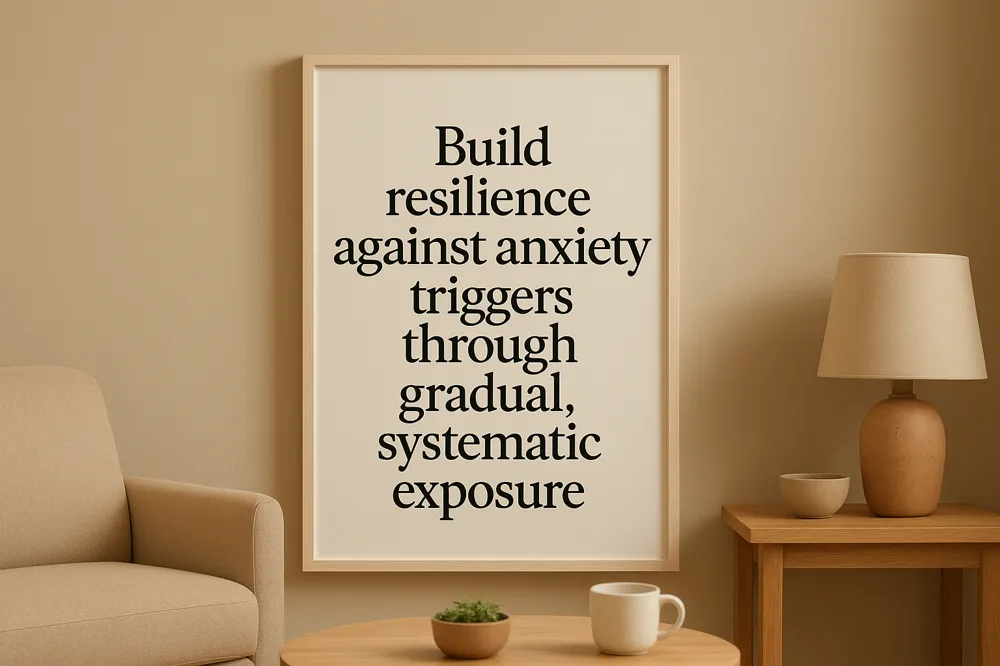Build resilience against anxiety triggers through gradual, systematic exposure.