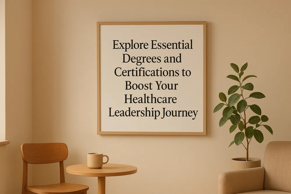 Explore Essential Degrees and Certifications to Boost Your Healthcare Leadership Journey