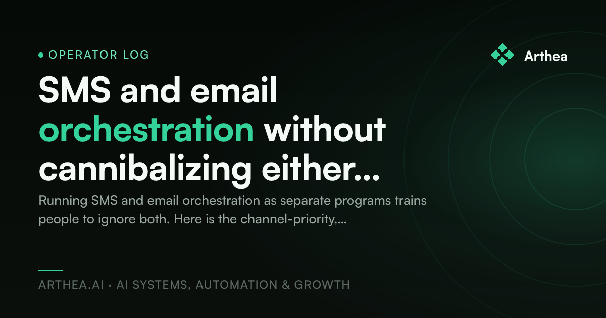 SMS and email orchestration without cannibalizing either channel