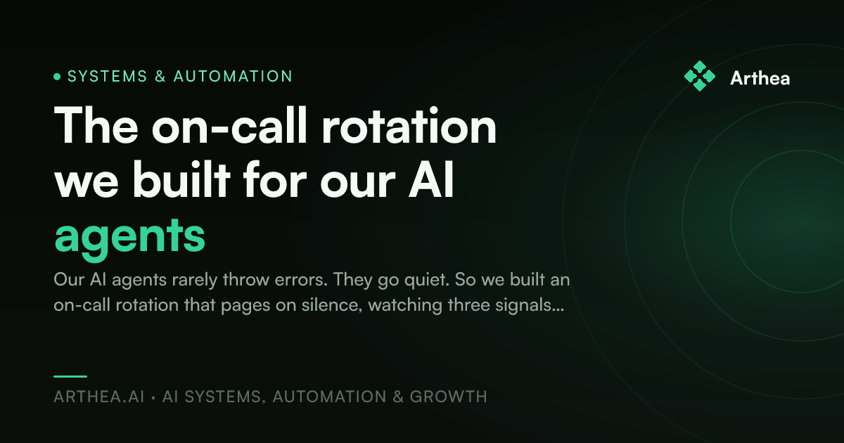 The on-call rotation we built for our AI agents