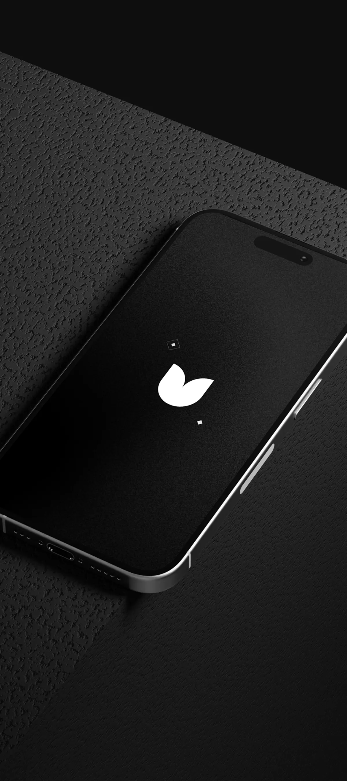 Hero de la home page de Jonathan Blanc, grapgiste, directeur artistique et webdesigner sur Lyon. Photo d'un smartphone avec le logo de Jonathan Blanc