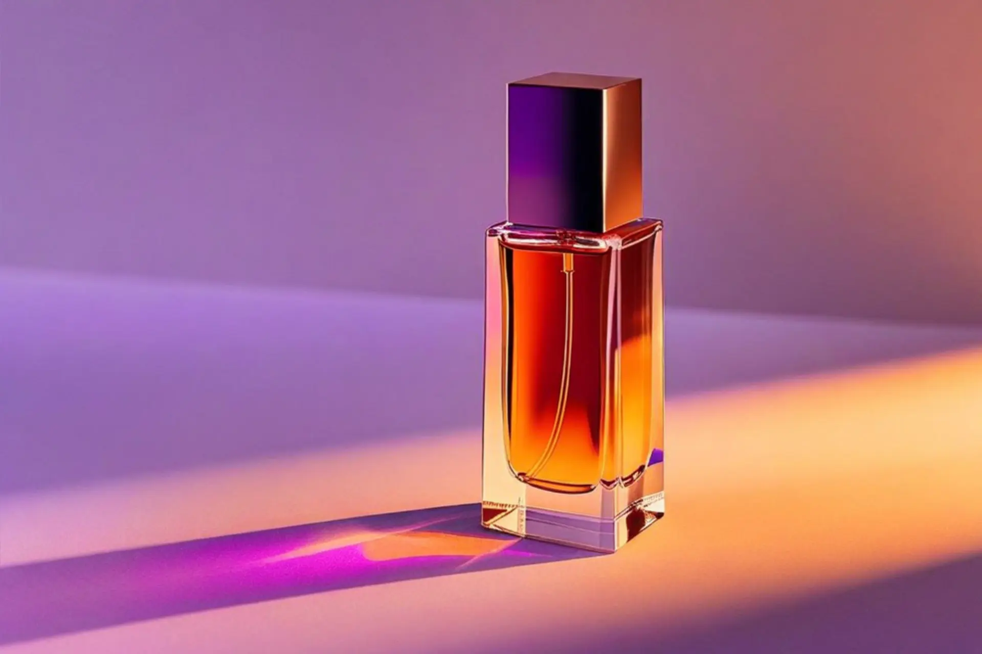 Visuel IA généré par table Diffusion - Flacon de parfum pour packaging
