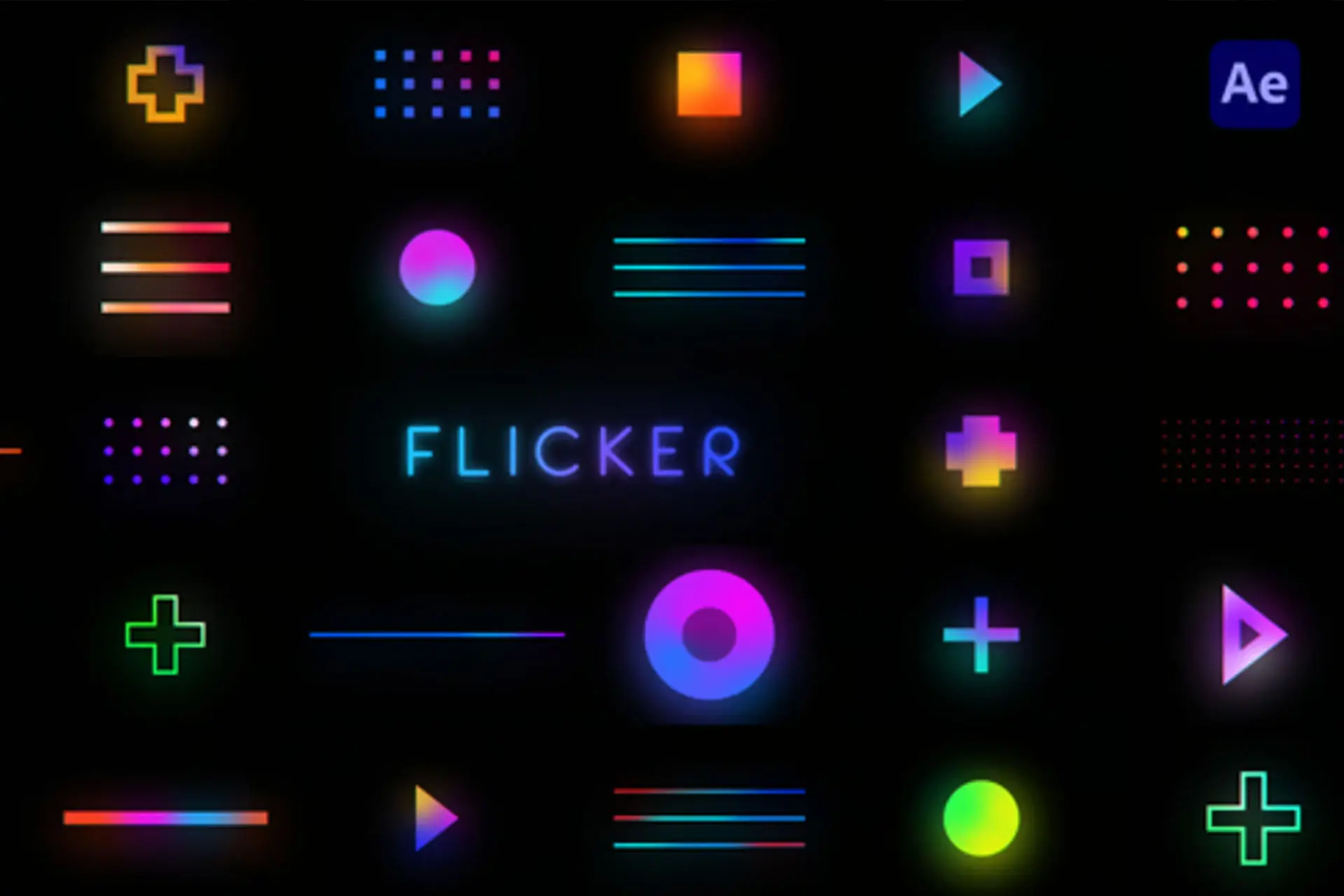 Visuel prenant l'esthétique Y2K - Flicker