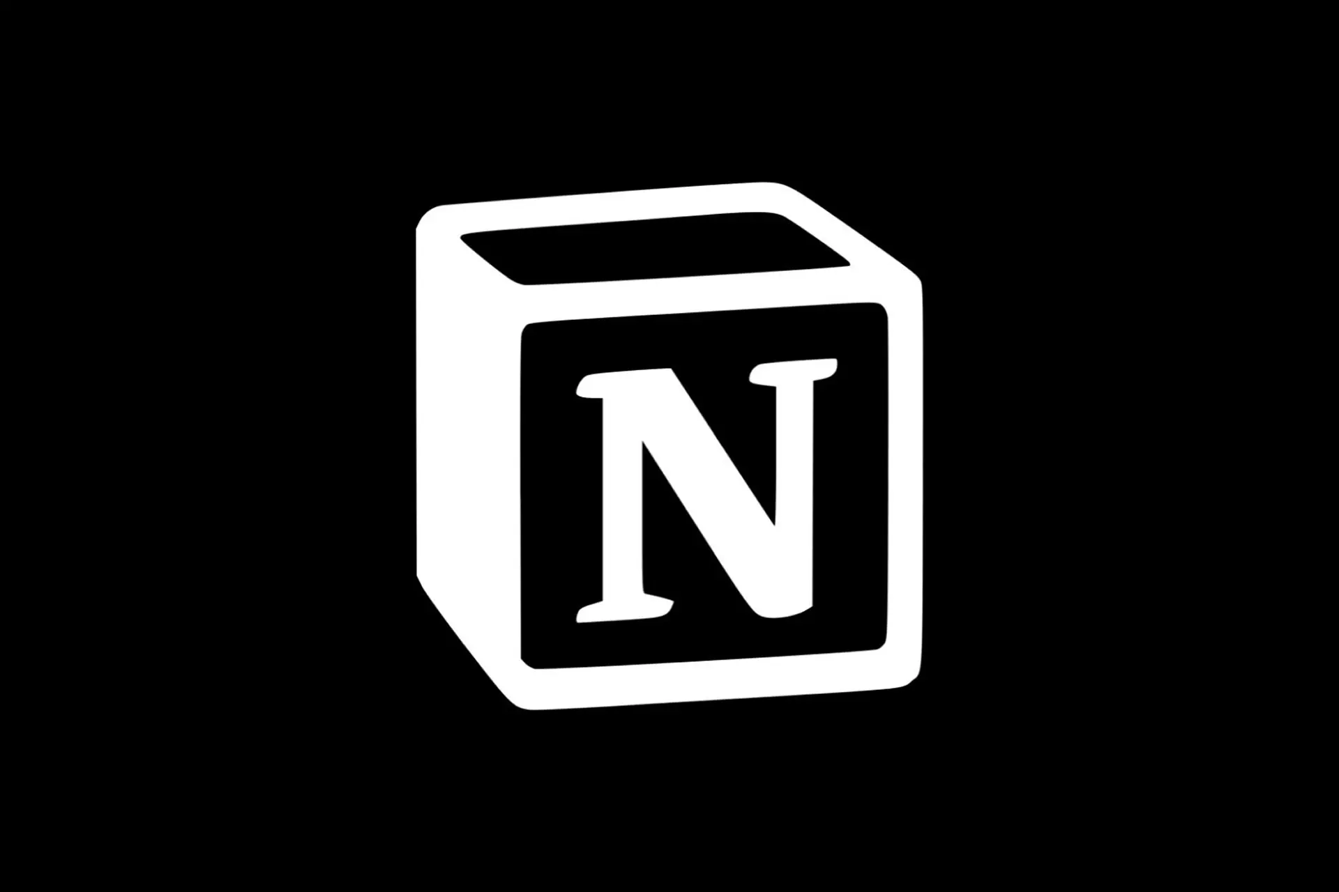 Logo Notion version noir et blanc