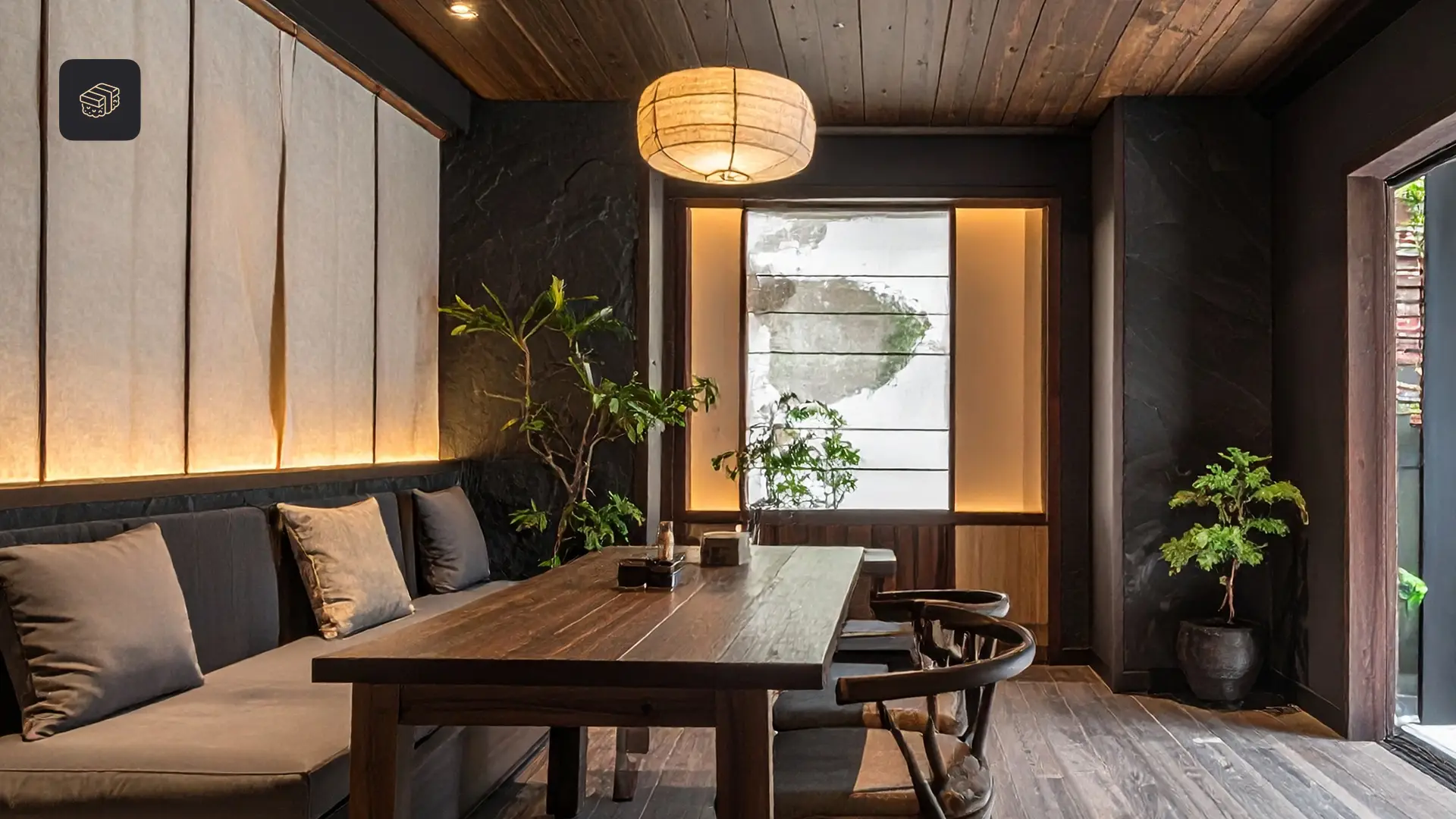 Intérieur du restaurant Ishami