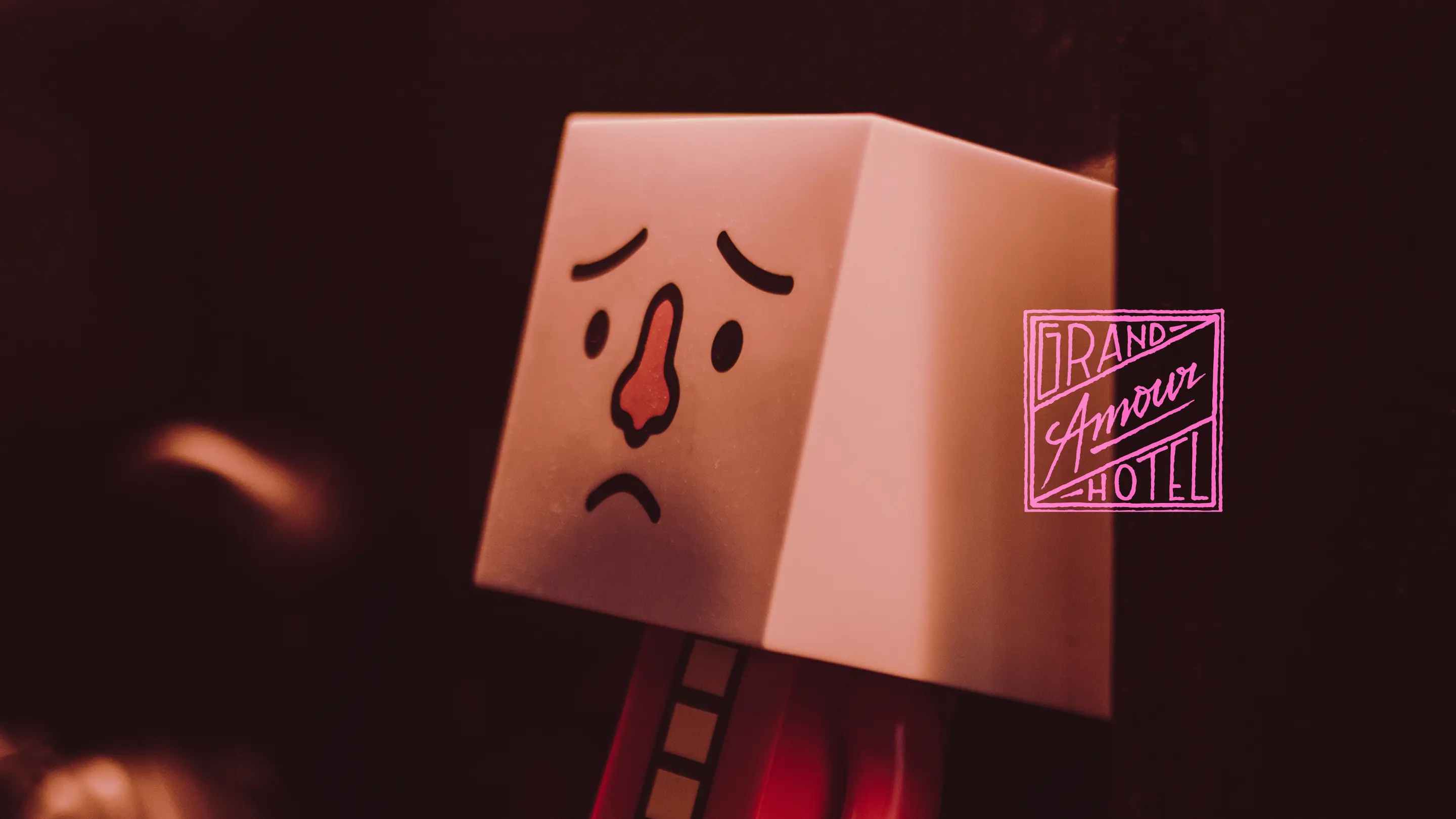 Moodboard avec le logo de l'hôtel