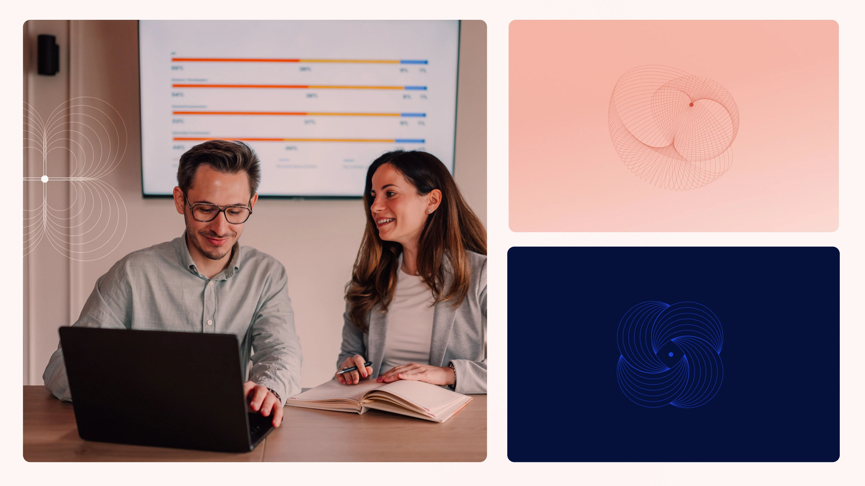 Moodboard - Direction artistique Auxo - Visuel de personae et iconographie.