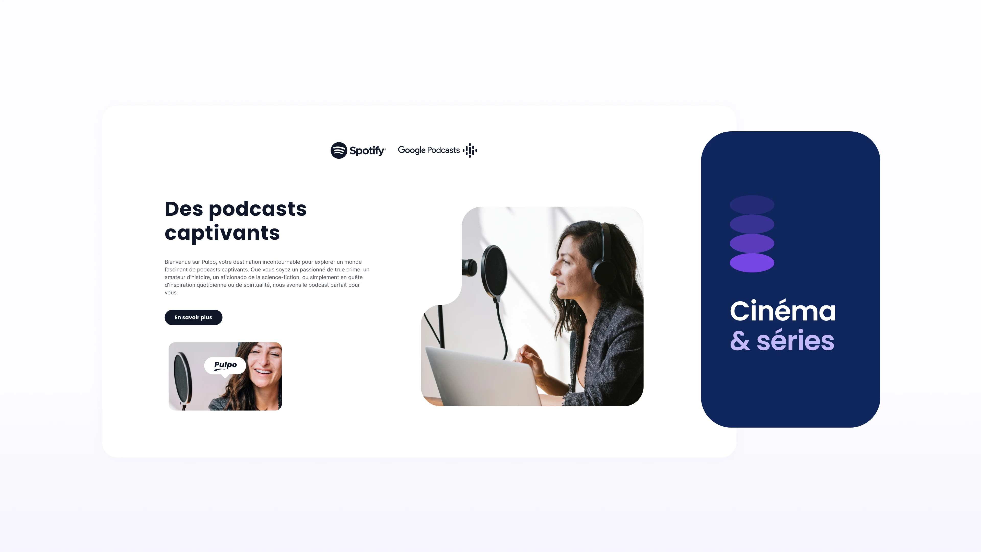 Moodboard UI - création webdesign du site Pulpo