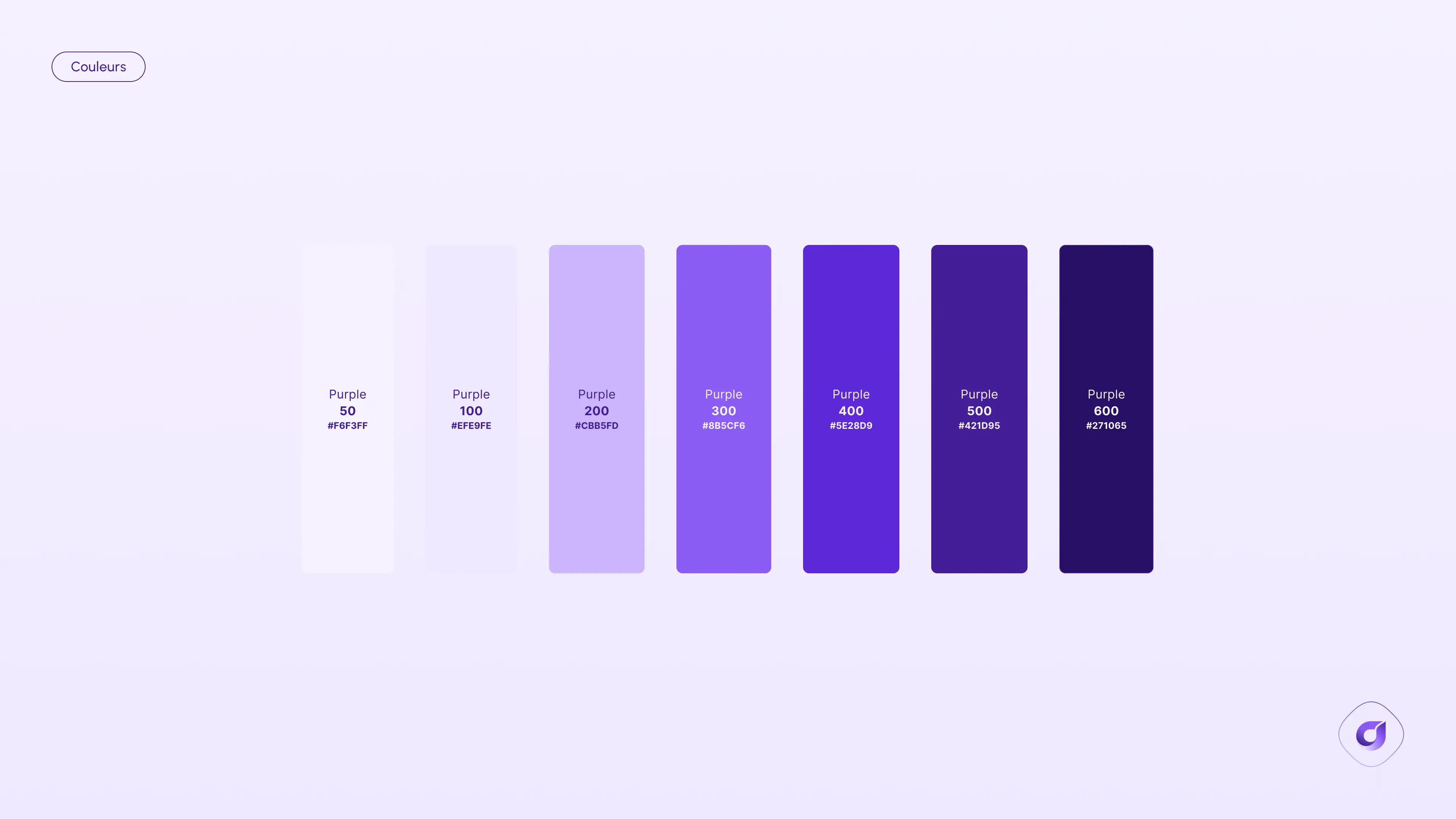 Palette chromatique du branding d'AuxoPulse réalisé par Jonathan Blanc - Graphiste et DA Freelance basé à Lyon