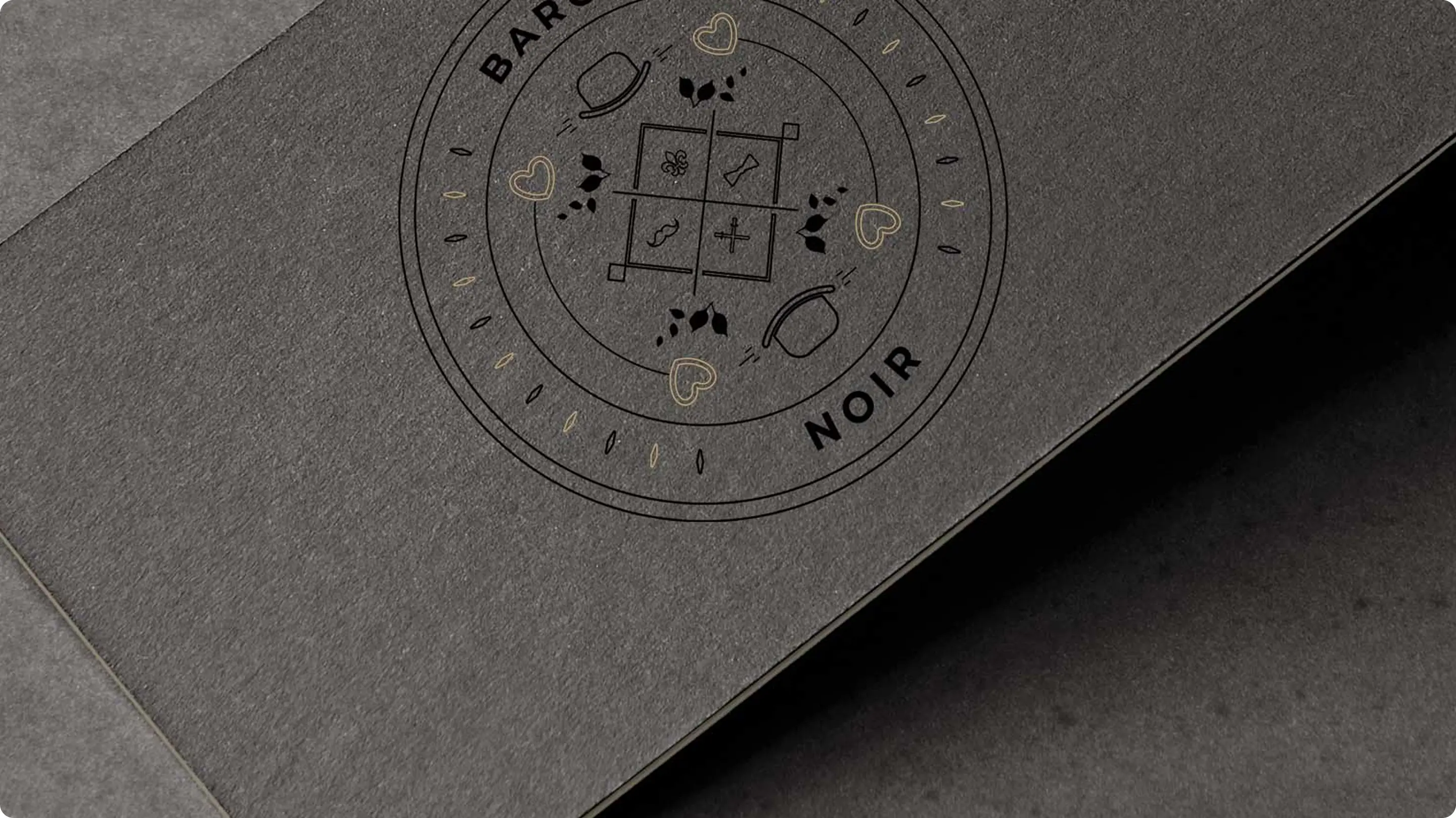 Design de la carte de visite de Baron Noir