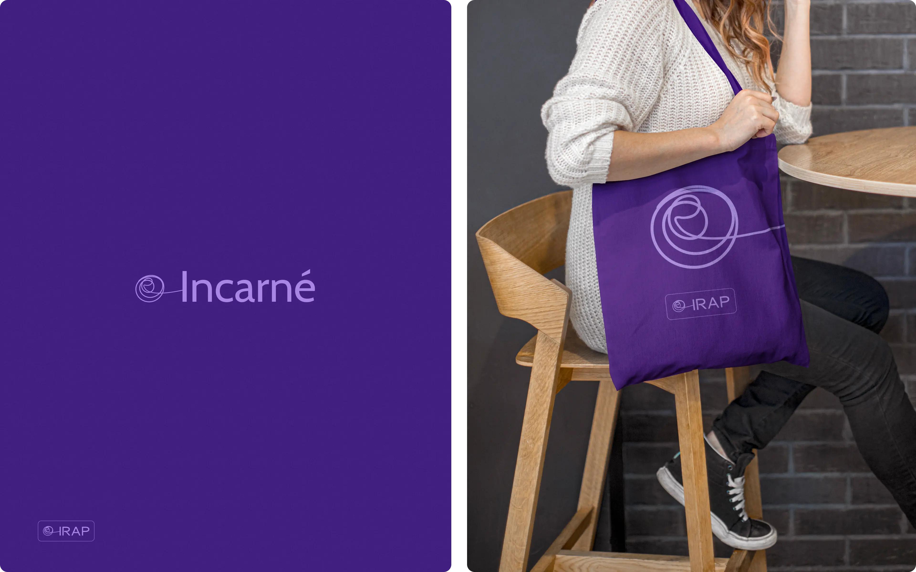 Moodboard et direction artistique - Déclinaison de l'identité visuelle sur un Tote bag