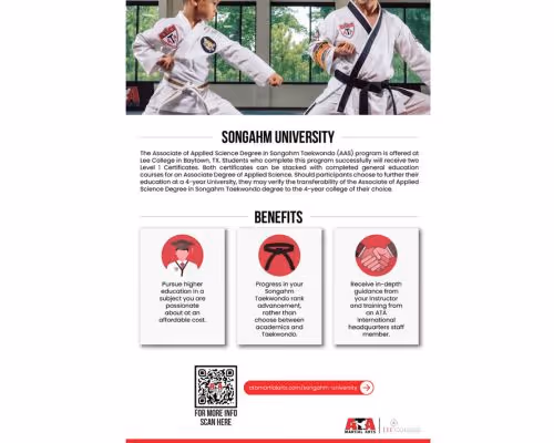Strengthen life skills and black belt attributes to become successful in all aspects of life. There is always more to being a leader.