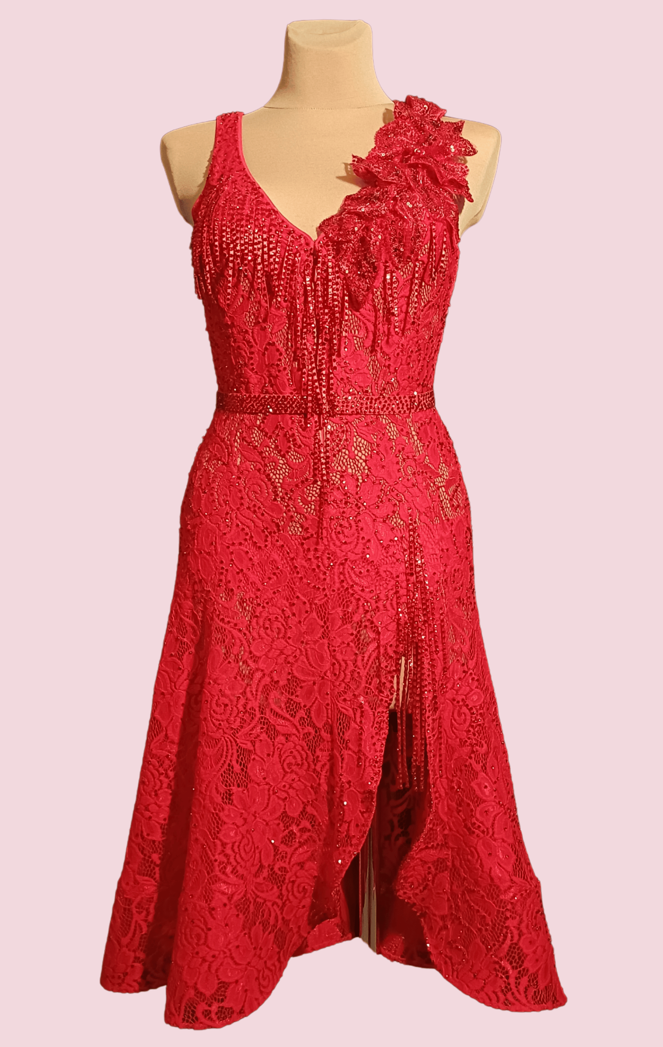 Night in Red Latin dance dress