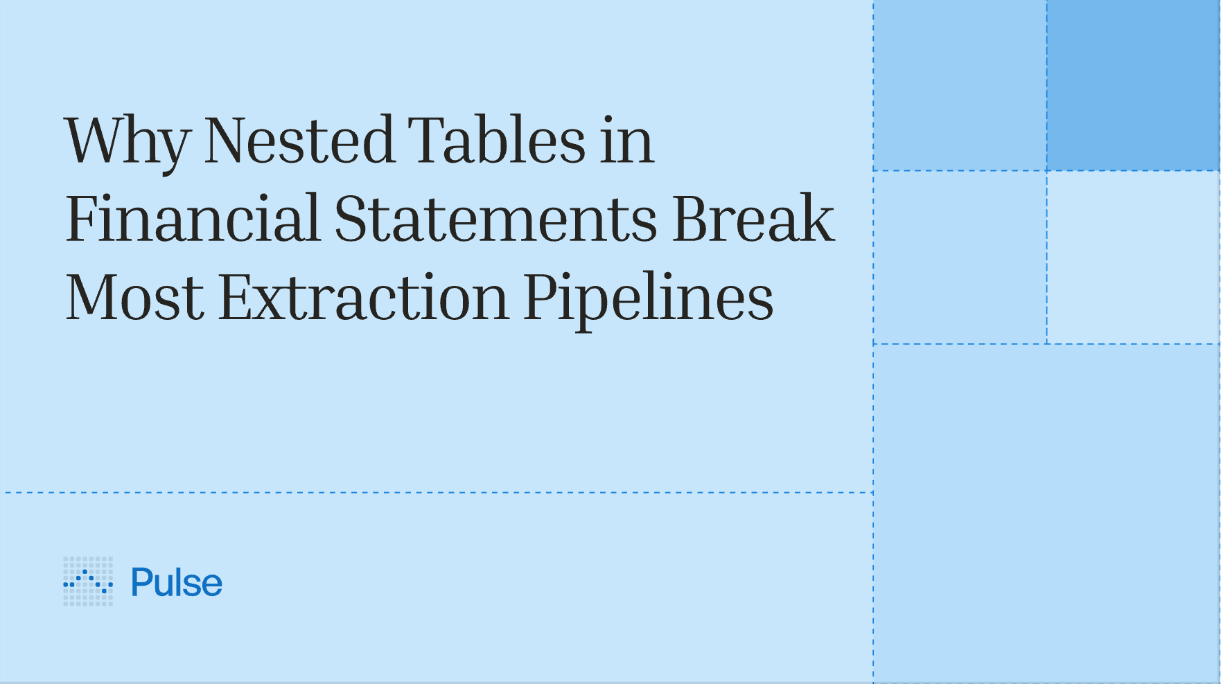 Why Nested Tables in Financial Statements Break Most Extraction Pipelines
