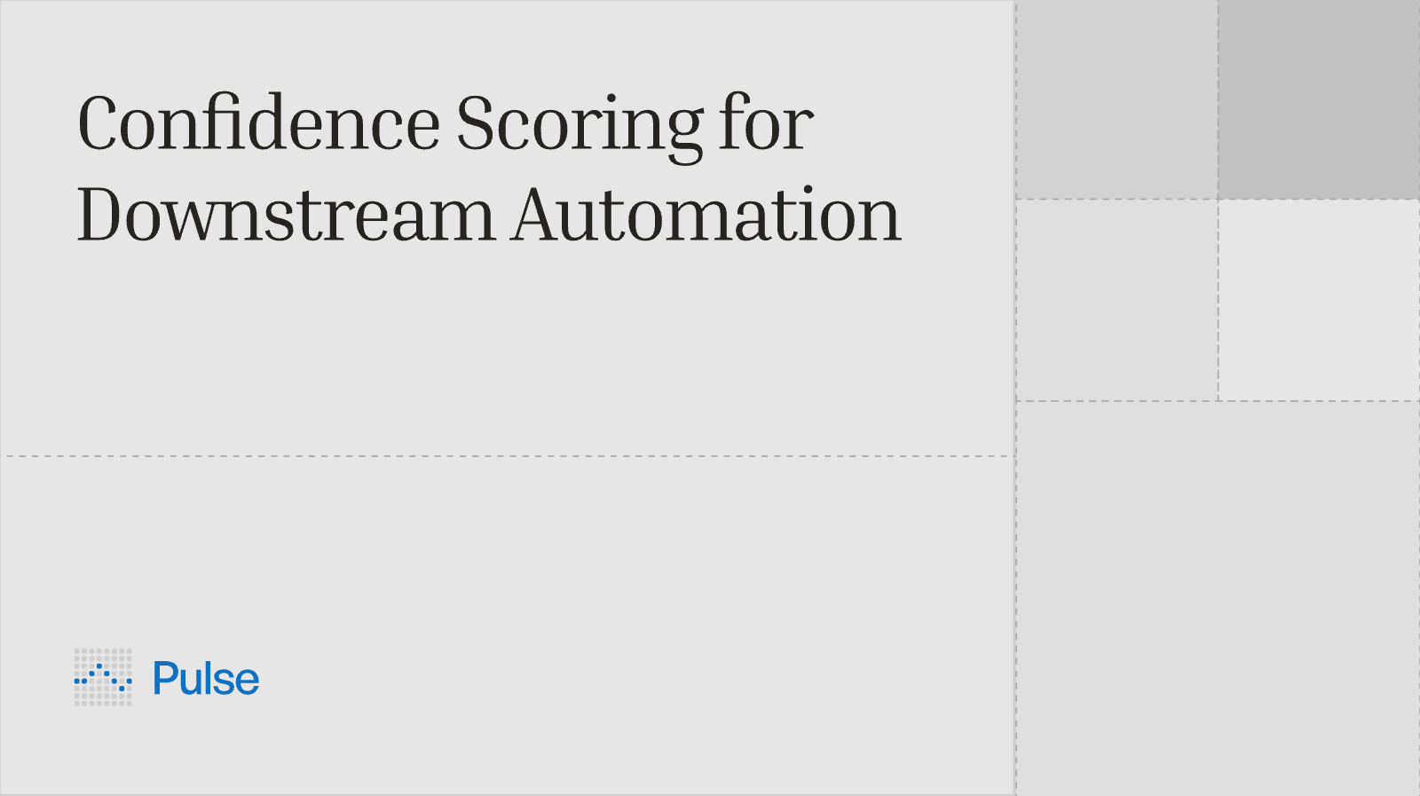 Confidence Scoring for Downstream Automation: When to Trust, When to Review