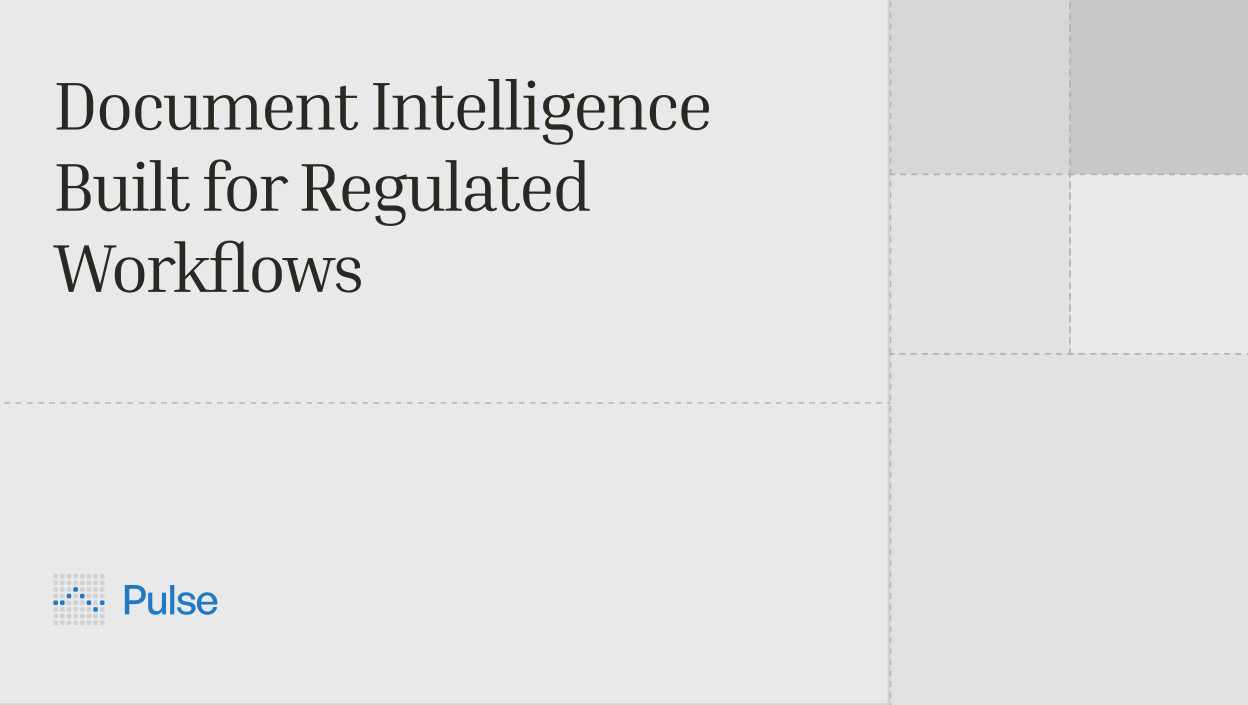 Document Intelligence Built for Regulated Workflows