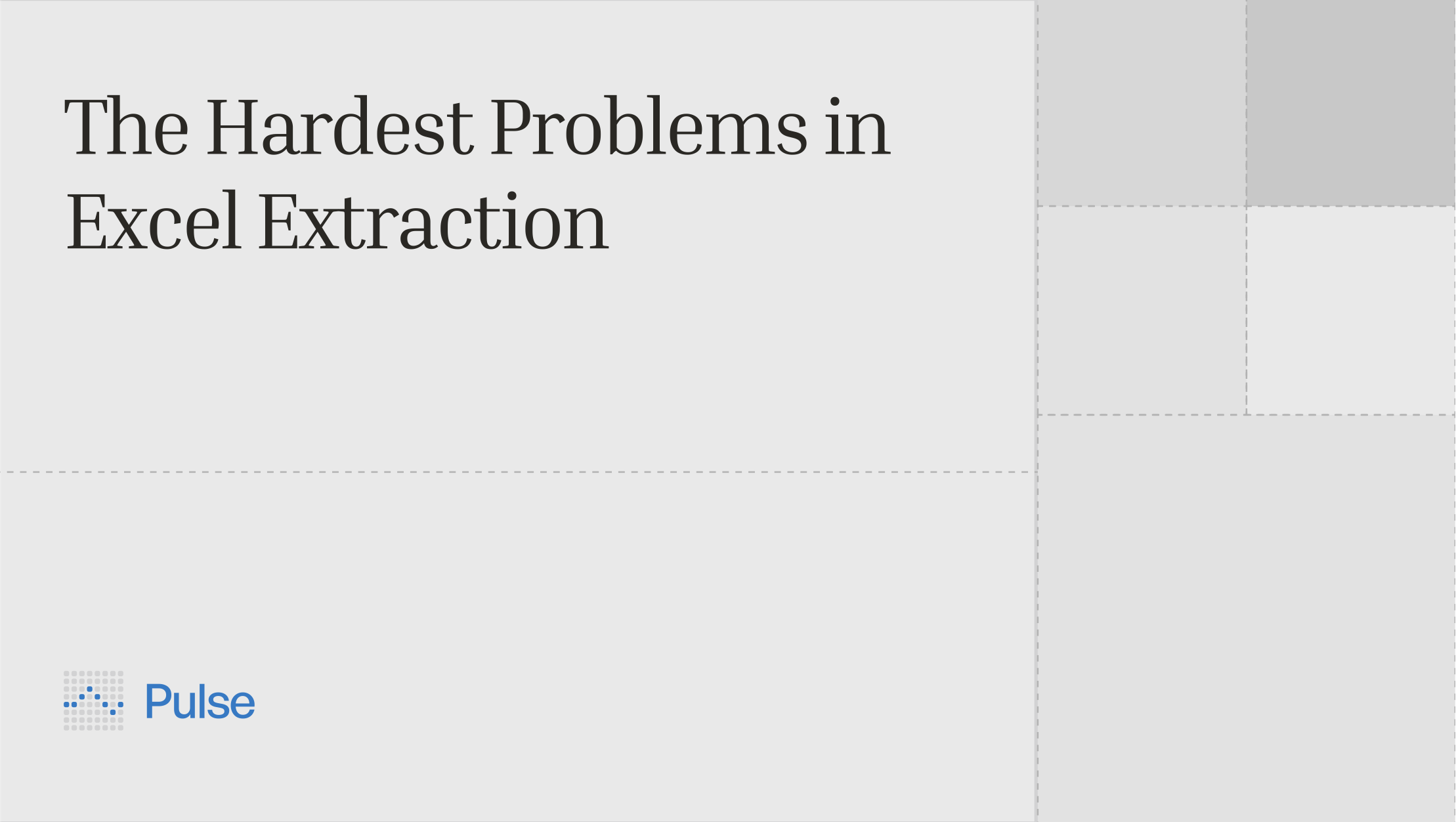 The Hardest Problems in Excel Extraction