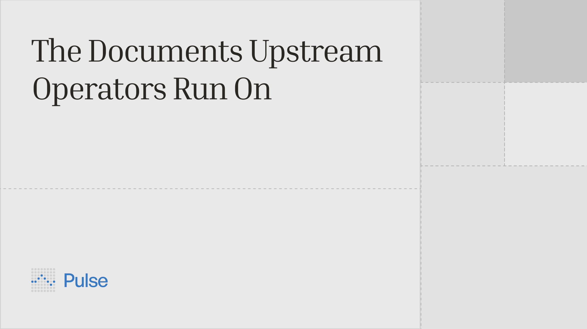 The Documents Upstream Operators Run On
