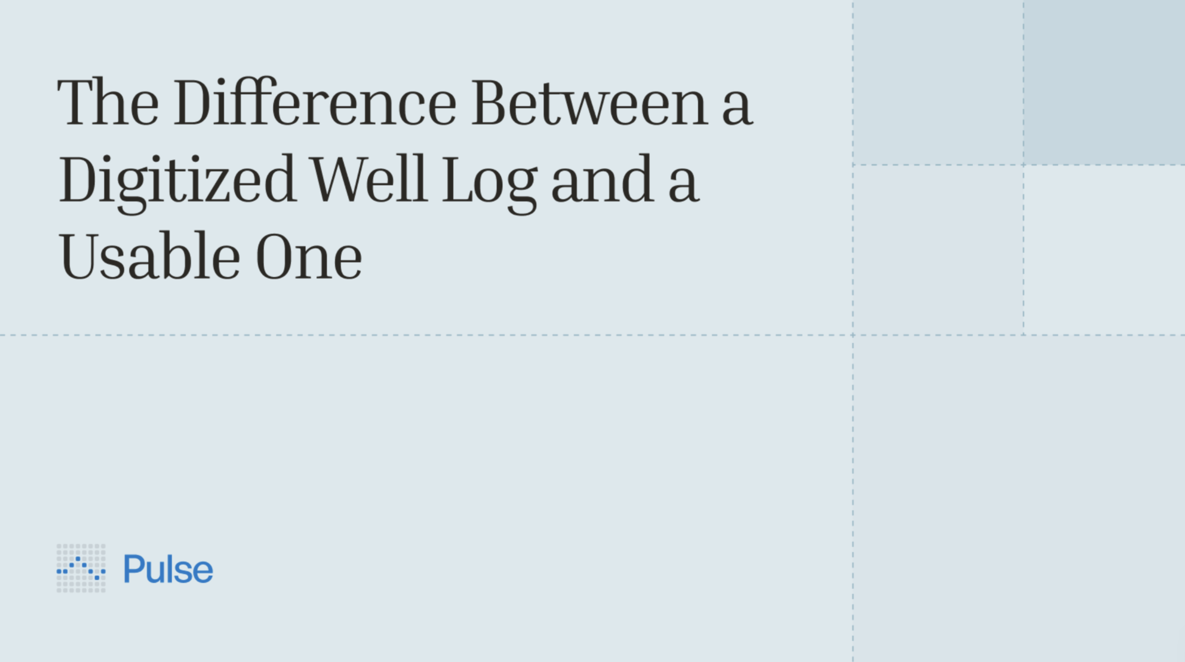 The Difference Between a Digitized Well Log and a Usable One