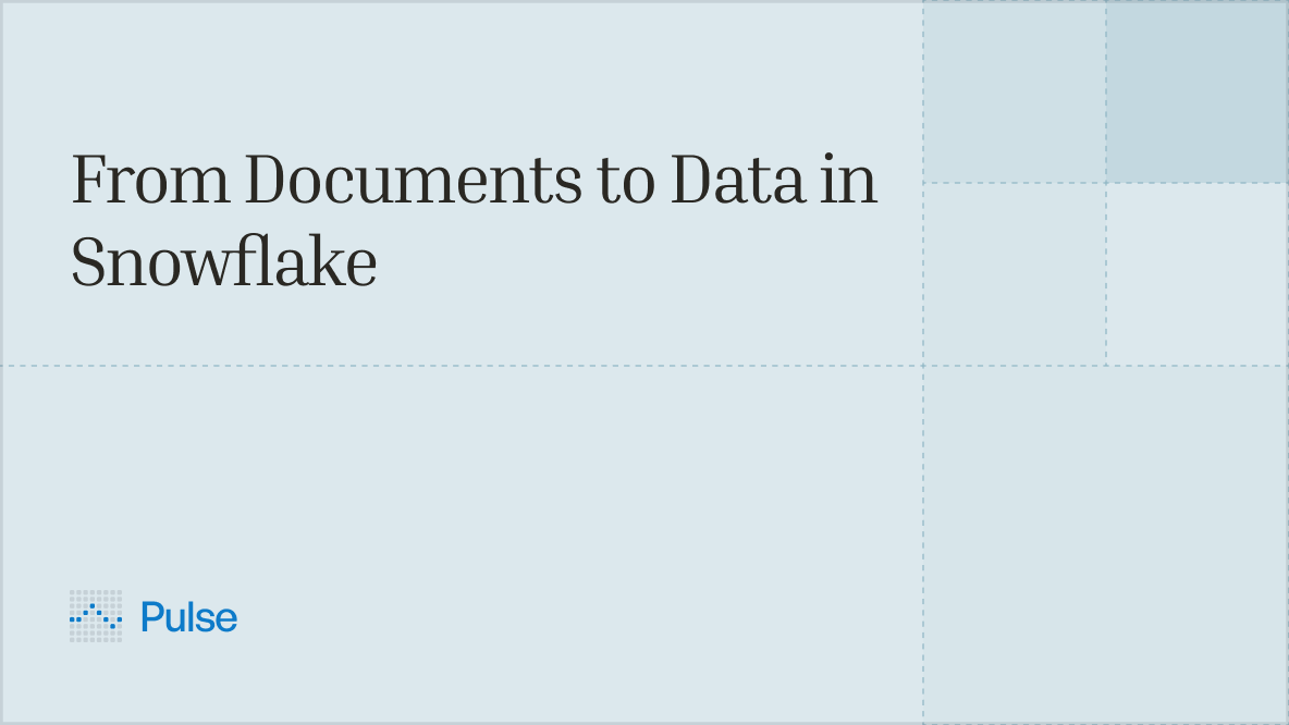 From Documents to Data in Snowflake