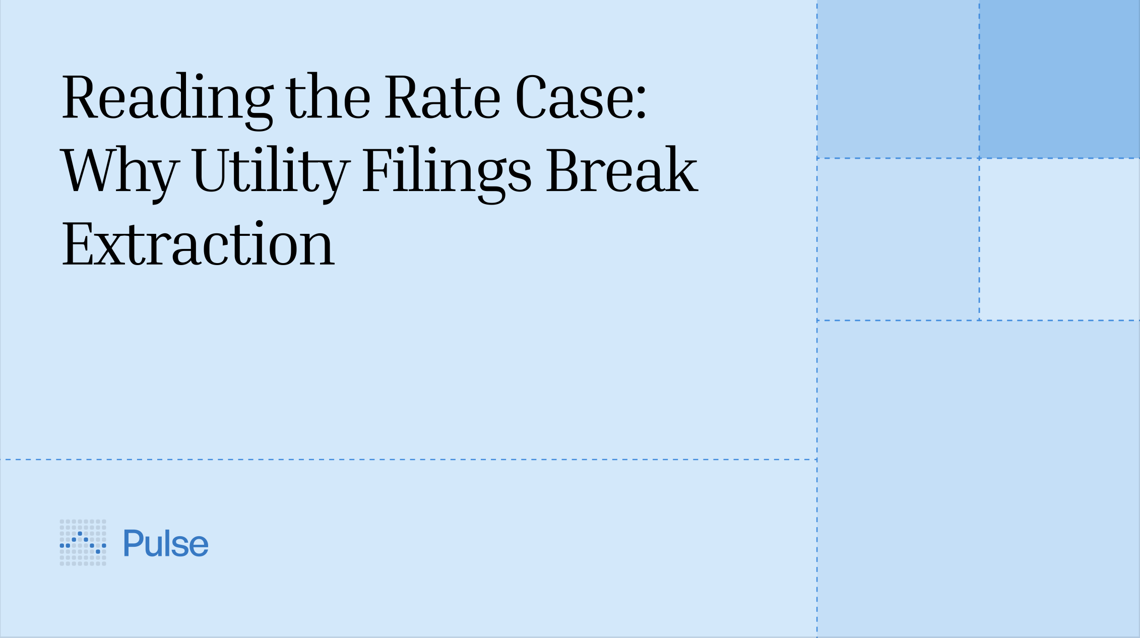 Reading the Rate Case: Why Utility Filings Break Extraction
