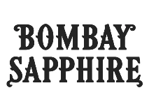 Bombay Sapphire brand logo.