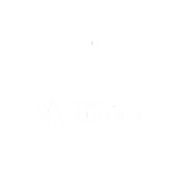 Logos der World Federation of the Sporting Goods Industry und der Vinyl Alliance, vertikal übereinander angeordnet.