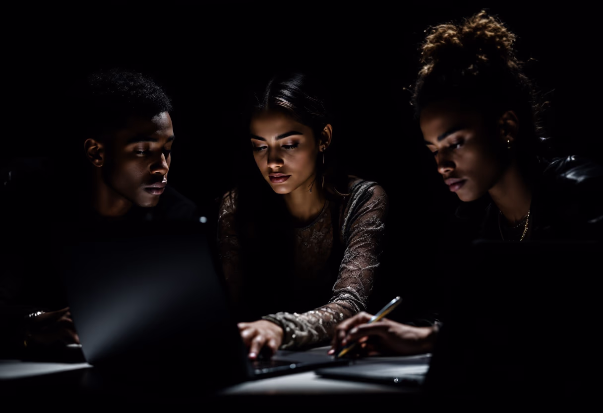 image of students engaging with the software (for a edtech)