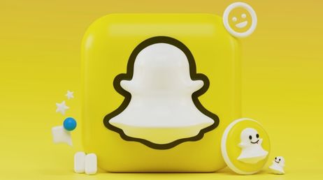 3D Snapchat Icon with yellow background
