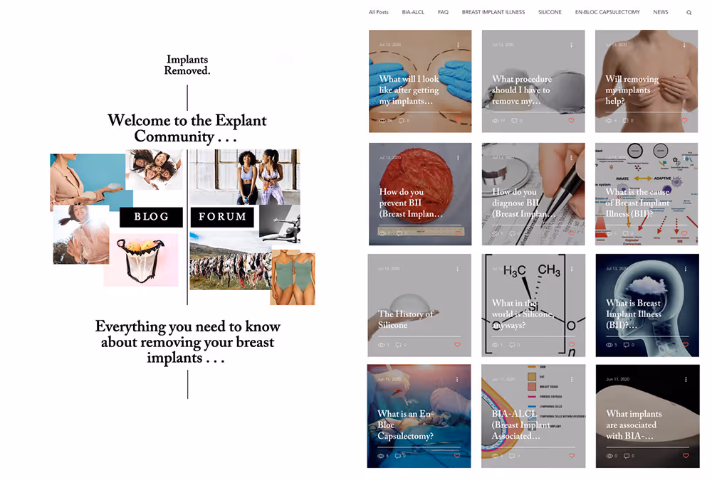 xploration community on breast implant removal and health