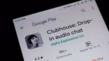 Clubhouse audio chat app on Google Play