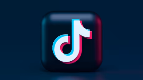 3D TikTok logo on a dark background