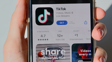 TikTok app displayed on a mobile screen