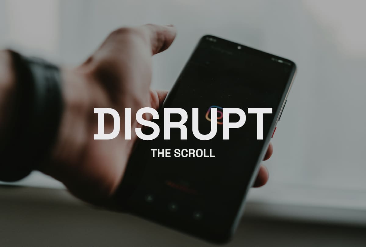 Disrupt scrolling with eye-catching ad design