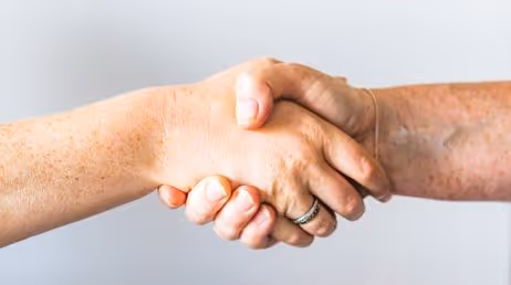 Handshake in a business deal