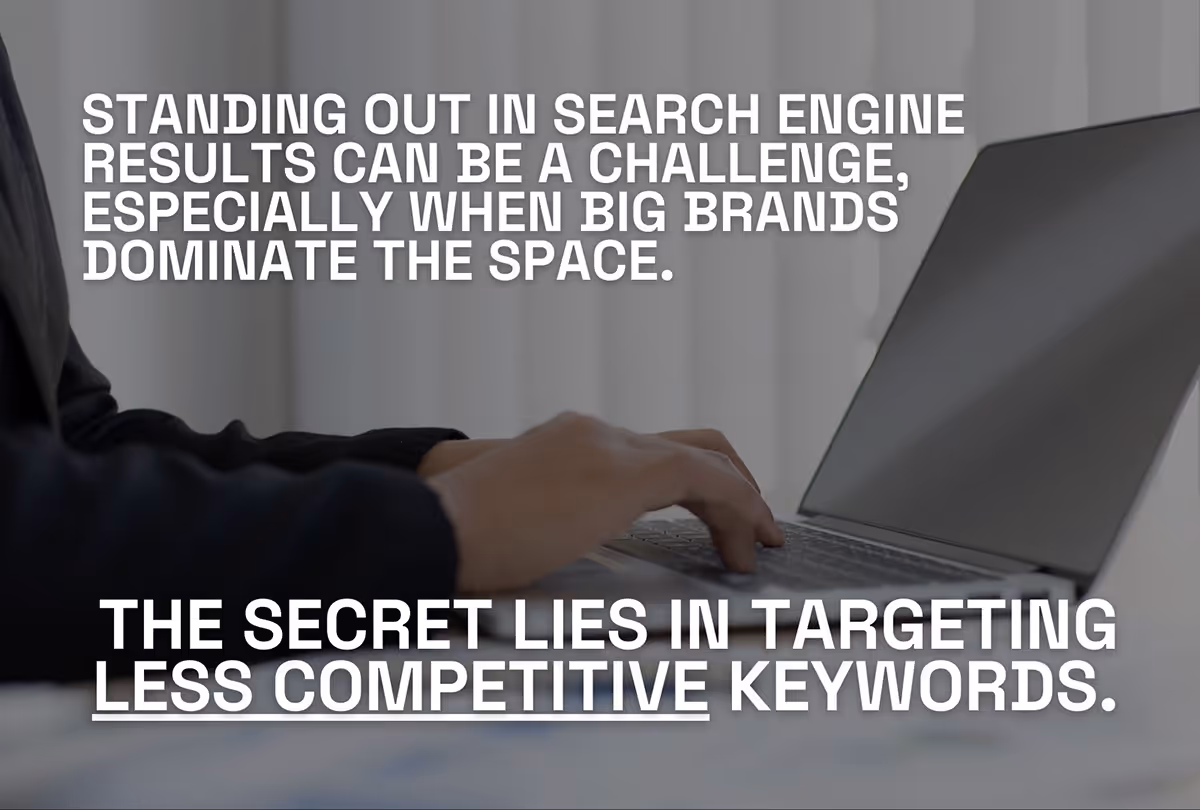 Why target less competitive keywords for contents
