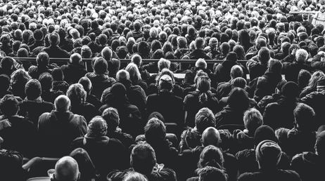 Large crowd gathered at an event