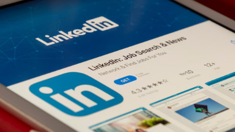 LinkedIn job search and networking app on mobile device