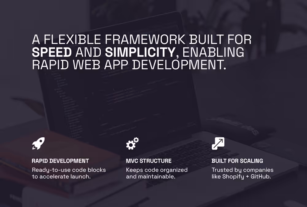 Flexible framework for rapid web app development